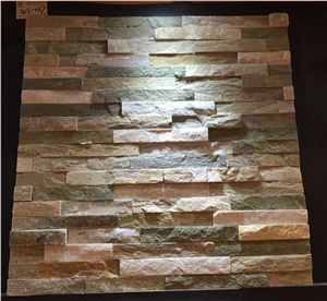 Ws-037 Dark Mixed Color Cultured Stone, Wall Cladding