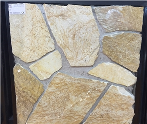 Yellow Slate Cement Cultured Stone Wall Stone Bss-05