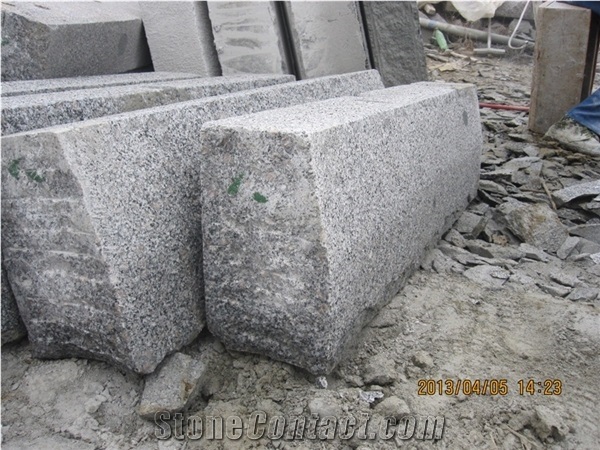 G341 Light Grey Granite Kerb Stone Type a