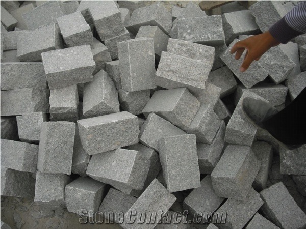 G375 Granite Cube Stone & Pavers,G375 Flamed Paving Cubes Stone