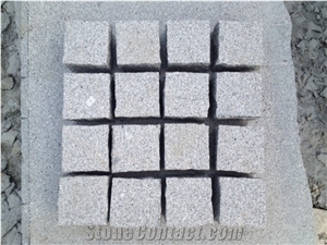 New G603 Cubes Grey Bush Hammered, Granite Cube Stone & Pavers