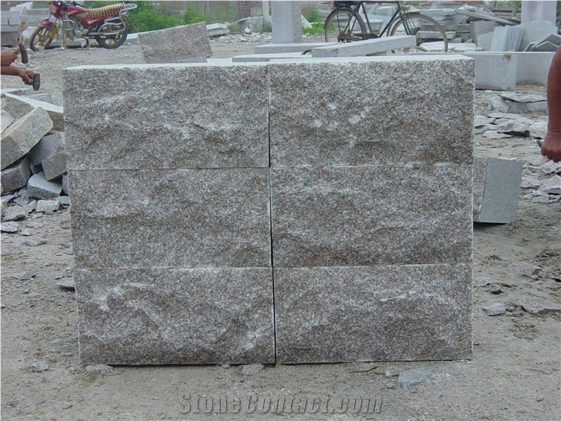 New G603 Light Granite Mushroomed Wall Stone Natural Quality