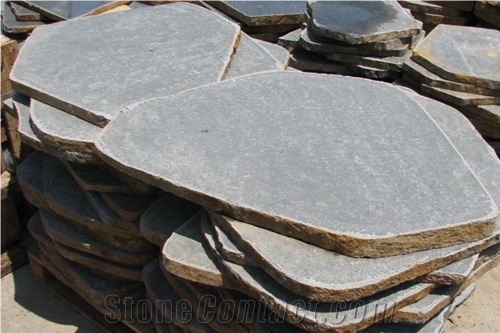 Stepping Stone Flame Basalt, Grey Viet Nam Basalt Cube Stone & Paver