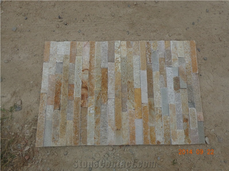 Yellow Culture Slate for Stone, Yellow Slate Cultured Stone