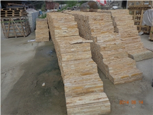 Yellow Natural Stone for House Decor,Cultured Stone