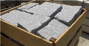 Azul Alpendurada Granite Coobles, Grey Portugal Granite Cube Stone & Paver