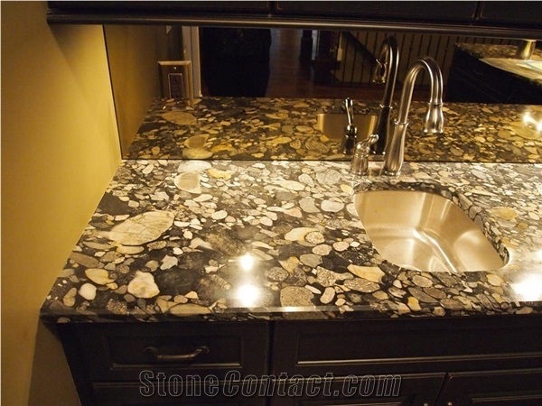 Black Marinace Granite Kitchen Countertops,Brazilian Black Granite Kitchen Worktops