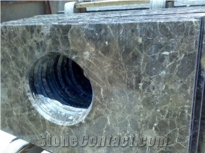 Emperador Dark Marble Bathroom Countertops,Turkey Brown Marble Vanity Top
