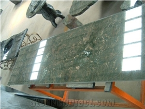 Green Jadeite Granite Kitchen Countertops,Chinese Green Granite Kitchen Worktops,Polished Countertops