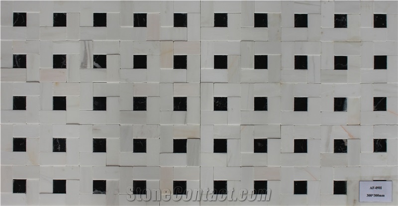 Black Mable Mosaic Manufacture China Square/ Rectangle Af-09h