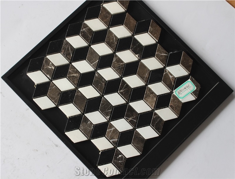 China Black Mable Mosaic Manufacture Pm-W301