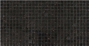 China Black Mable Mosaic Manufacture Square Hy-86