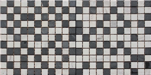 China Black Mable Mosaic Manufacture Square Hy-93