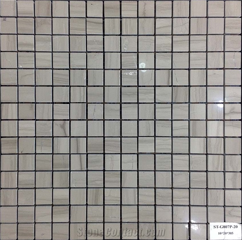 China High Quality Manufacture Athens Grey Mosaic Square 10x20mm St-G007p-20