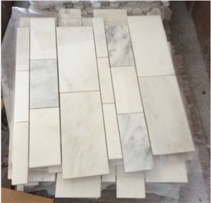 China Oriental White Mosaic Manufacturer Rectangle White Nvot-W0031