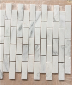 China Oriental White Mosaic Manufacturer Rectangle White Nvot-W0040