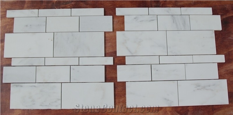 China Oriental White Mosaic Manufacturer Rectangle White Nvot-W0067