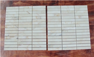 China White Lineear Strips Mosaic for Walling & Flooring