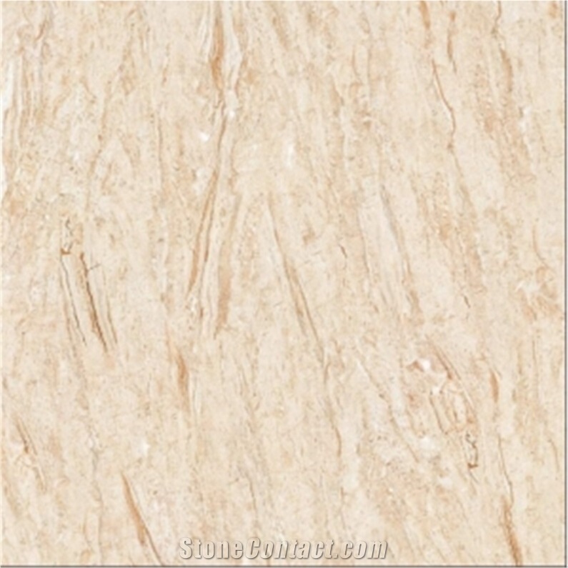 Cream Marfil T61063g 600x600mm Glazed Polished Marble Tile