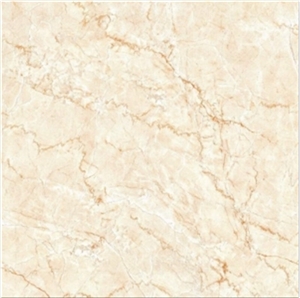 Cream Marfil T61201d 600x600mm Glazed Polished Marble Tile