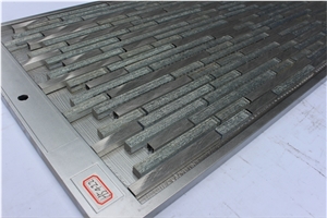 Glass Mixed Aluminium Mosaic Manufacture China 10x98/10x148/10x48mm H5422 Silk Road Metal