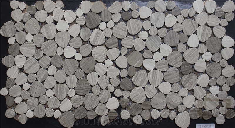 Grey Wooden Mosaic China Manufacture Oval Gmy-180