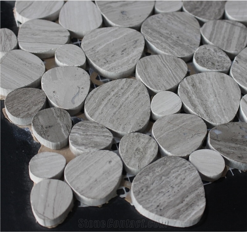 Grey Wooden Mosaic China Manufacture Oval Gmy-180