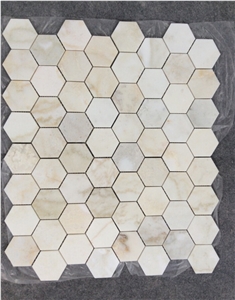 High Quality Oriental White Mosaic Manufacturer Hexagon China Nvot-W0041