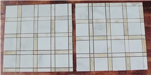 Oriental White Mosaic Manufacturer China Square/Rectangle White Nvot-W0066
