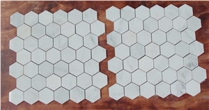 Oriental White Mosaic Supplier China Hexagon White Nvot-W0068