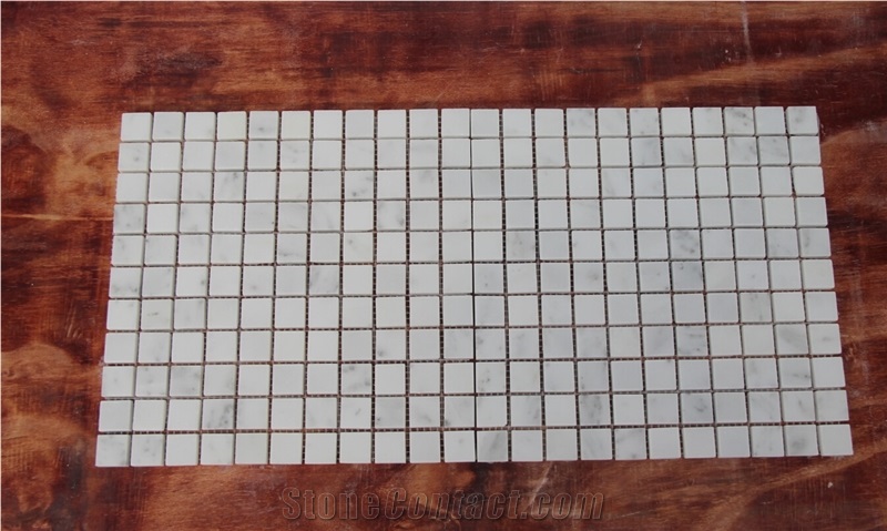 Oriental White Mosaic Supplier China Square White Nvot-W0075