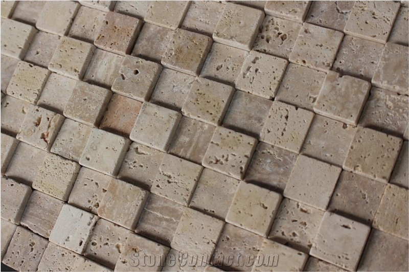 Travertine Mosaic Manufacture China Square A009dc-30