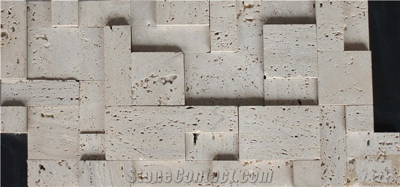 Travertine Mosaic Manufacture China Square Rectangle Rpq-3781