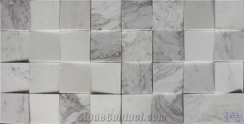 Volakas Marble Mosaic,White Marble Mosaic China Manufacture Hy-103