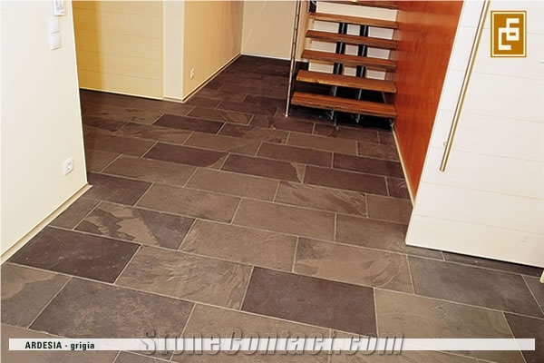 Ardesia Grigia - Cinza Ardosia Brazil Grey Slate Floor Tiles