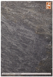 Crystal Black Quartzite Floor Tiles