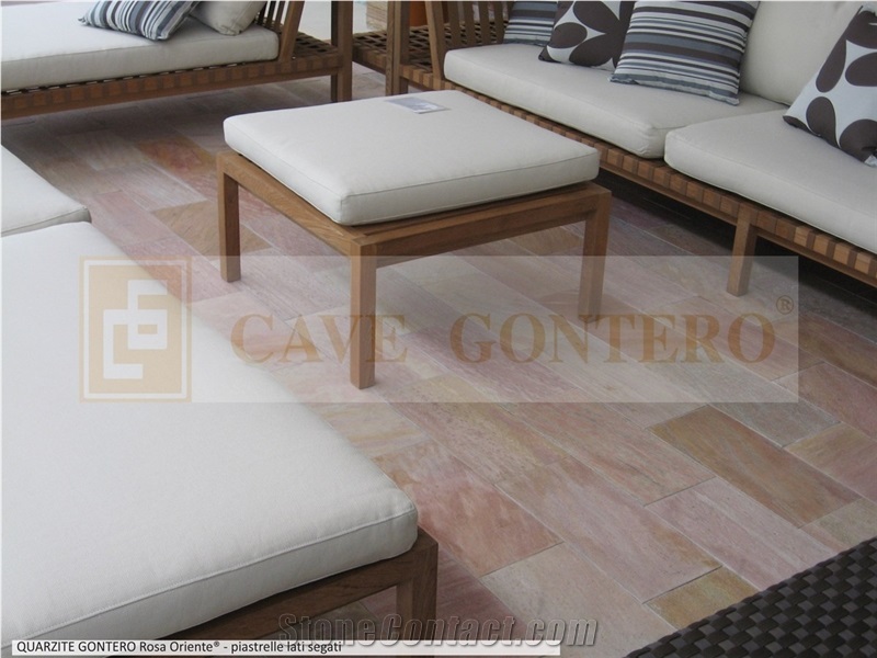 Rosa Oriente Quartzite Floor Tiles