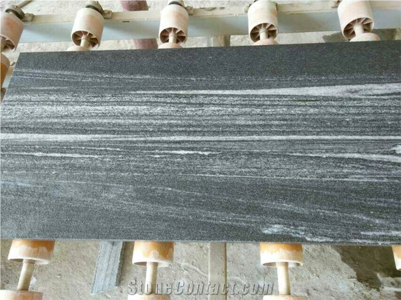 China Black Granite / Fantasy Wood / Interesting Veins / Fantasy Granite Tiles for Walling and Flooring