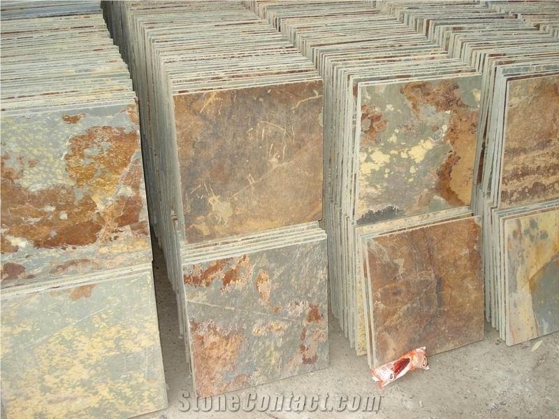 China Rust Slate, Hebei Rust Slate Tiles & Tiles
