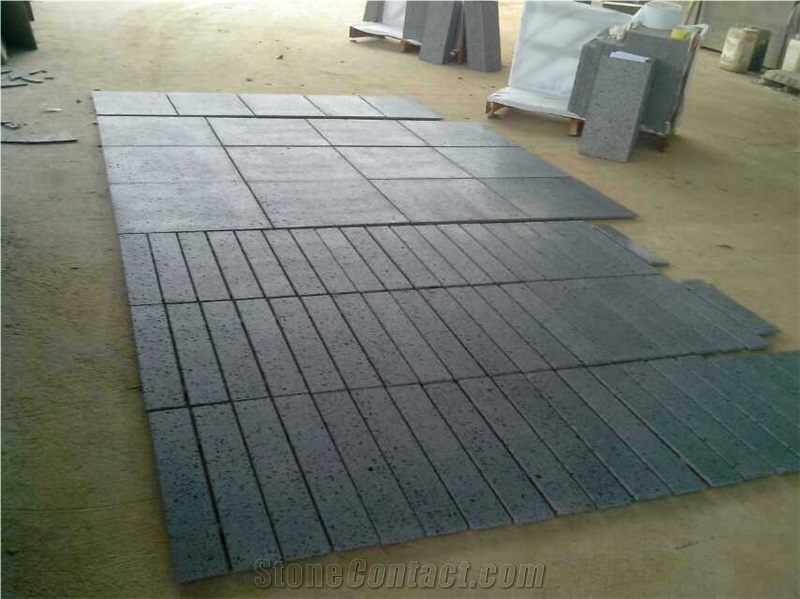 Dark Basalt/Tiles&Slabs/Hainan Black Basalt/Flooring/Walling/Paving/Honed/Polished/