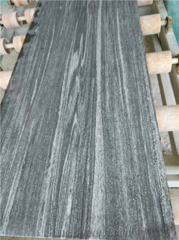 Fantasy Wood ,China Black Granite Tiles
