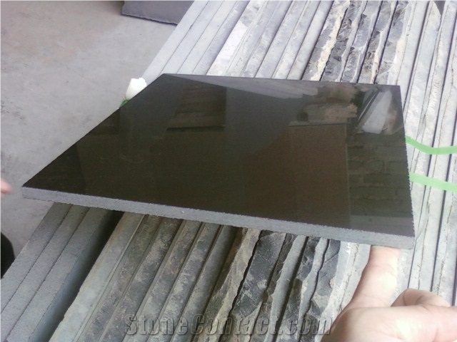 G684 / China Black Basalt Tiles&Slabs / Polished Black Basalt / Raven Black / Black Pearl for Interior&Exterior Decoration