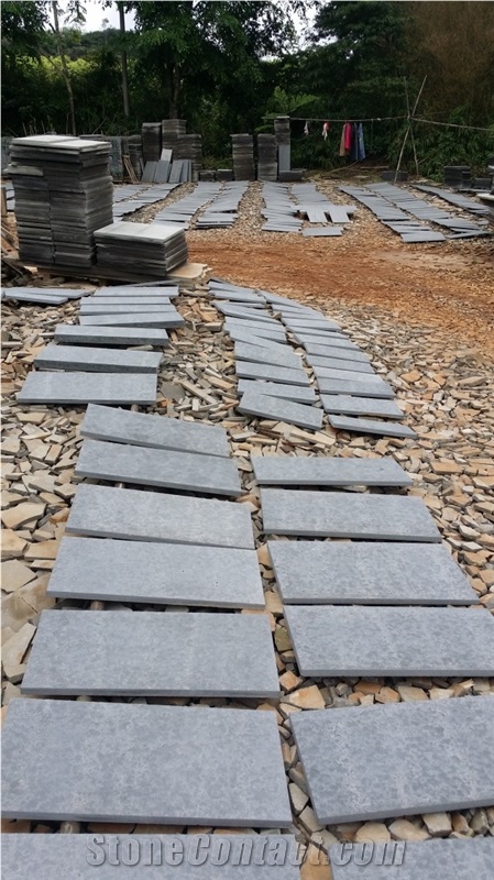 Grey Andesite/Basalt Stone/Honed Andesite/Flamed Andesite/Wall, Floor Covering Tiles