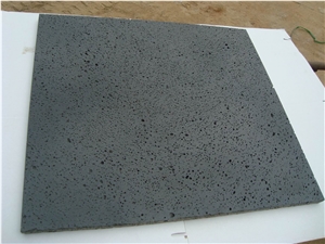 Lava Stone Bushhammered,Brushed Hainan Black Basalt Slabs & Tiles