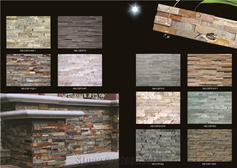 Slate/Ledge Stone/China/Veneer/Multicolor/Rusty/Stacked Stone/Ledge Stone/Walling/Paving