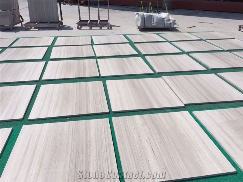 White Wood Vein / White Wooden Grainy Marble / China White Marble Tiles&Slabs for Walling and Flooring