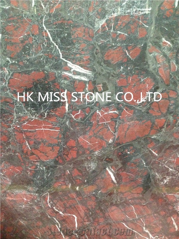 France Red Star,Red Marble Slabs,Beautiful Material for Countertops,Vanitops,Sinks and So on