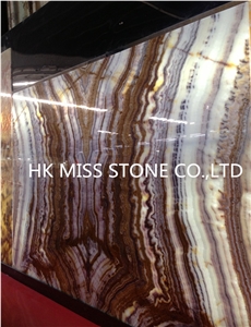 Lead Trendy Style and Luxury Multiple Onyx Slab/ Semi Precious Stone,Wall Background Decoration Material