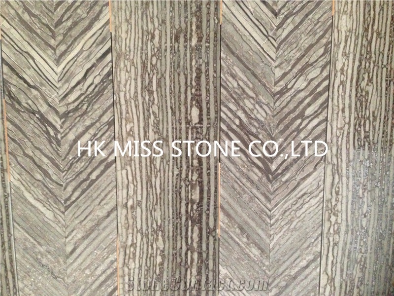 Polished Zebra Wooden Cut-To-Size,Tiles for Floor Coveirng,Wall Cladding,Black Vein Cutting Marble