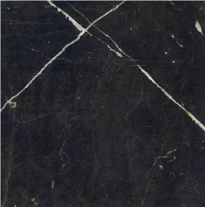 White Stripe in Black Marble Slabs & Tiles, China Black Marble